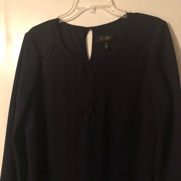 Robe Bleu Navy En Velours Jessica Simpson – Neuve Sans étiquette – Taille S – Pour Soirée